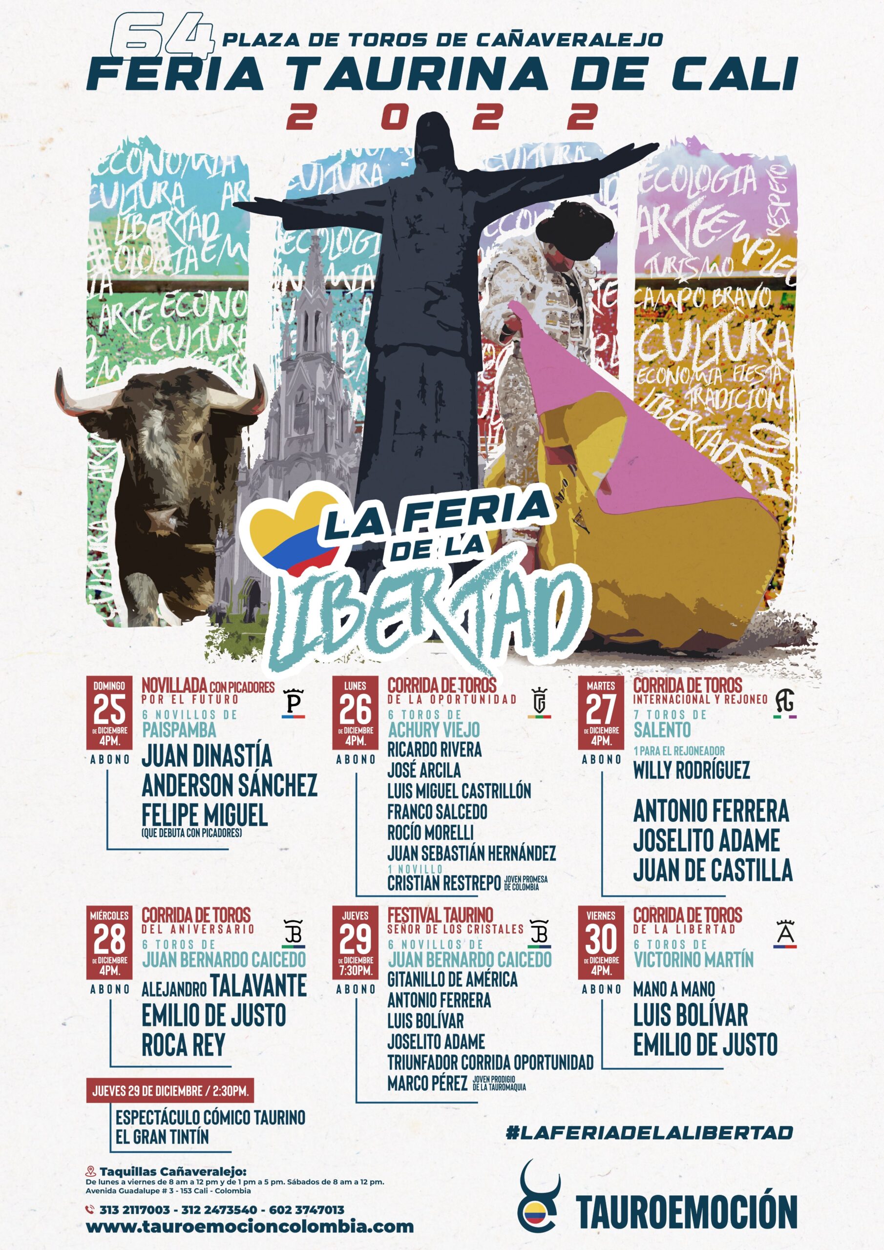 Tauroemoción Colombia presenta una Feria Taurina de Cali de altísimo